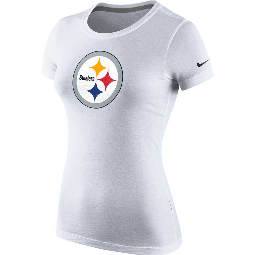 Pittsburgh Steelers Nike Women's White Logo T-Shirt