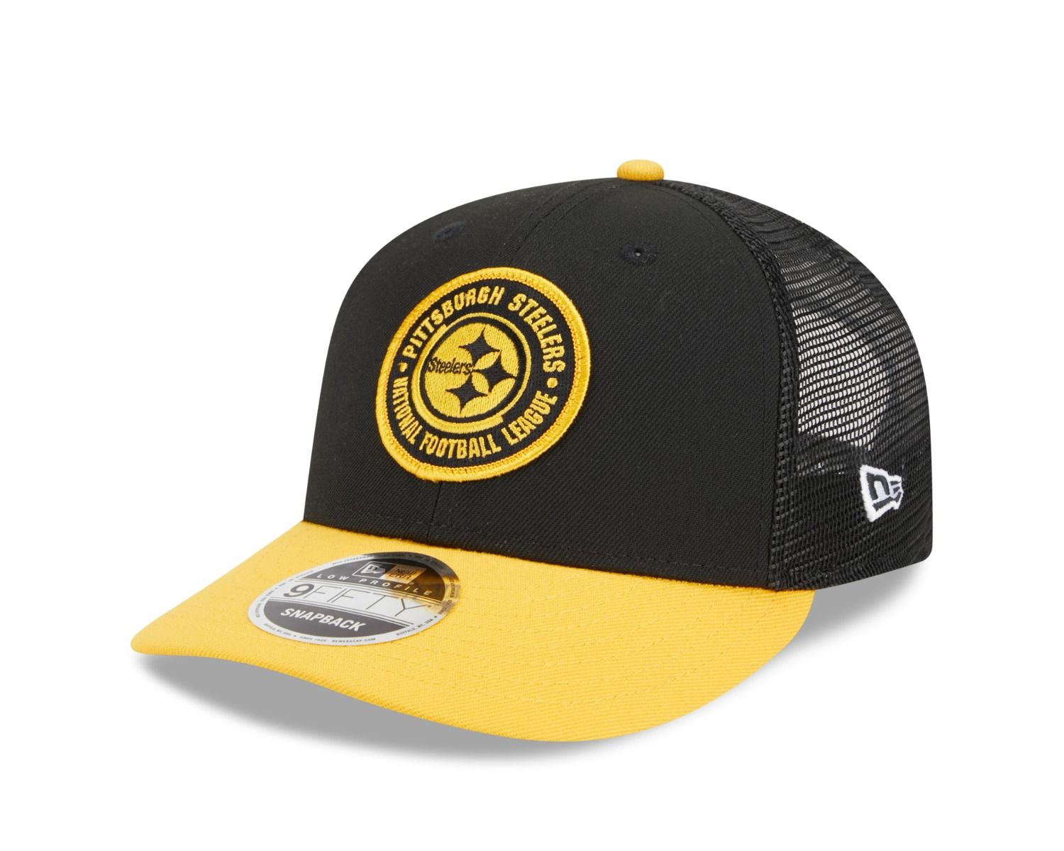 Pittsburgh Steelers New Era 9FIFTY Low Profile Pinwheel Mesh 2023 Sideline Hat