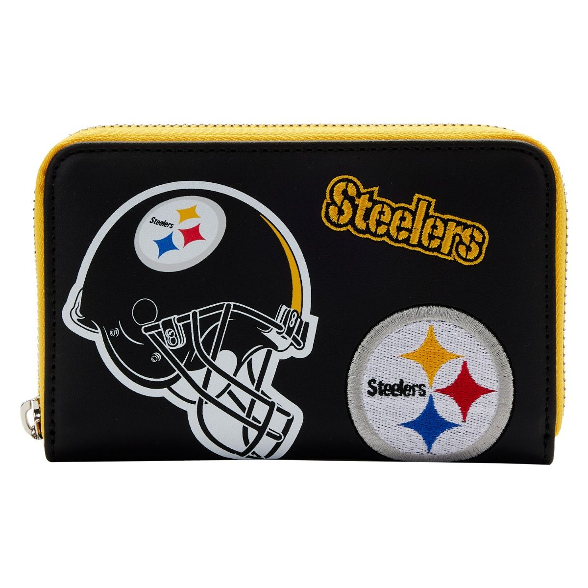 Pittsburgh Steelers Loungefly Patches Zip Around Wallet