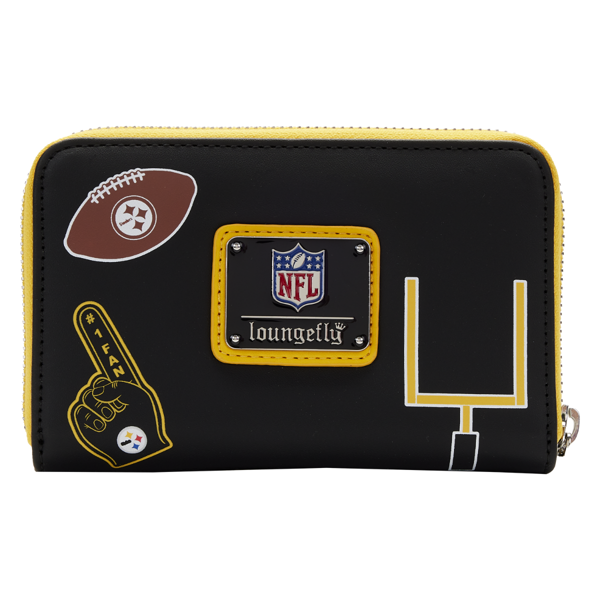 Pittsburgh Steelers Loungefly Patches Zip Around Wallet
