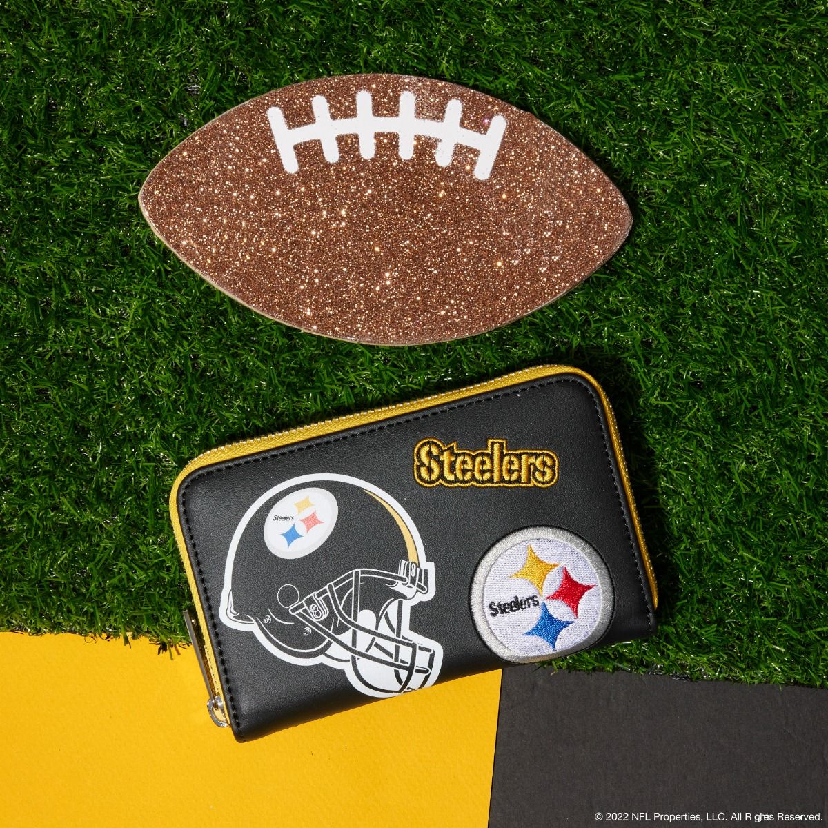 Pittsburgh Steelers Loungefly Patches Zip Around Wallet 4 Pittsburgh Steelers Loungefly Patches Zip Around Wallet