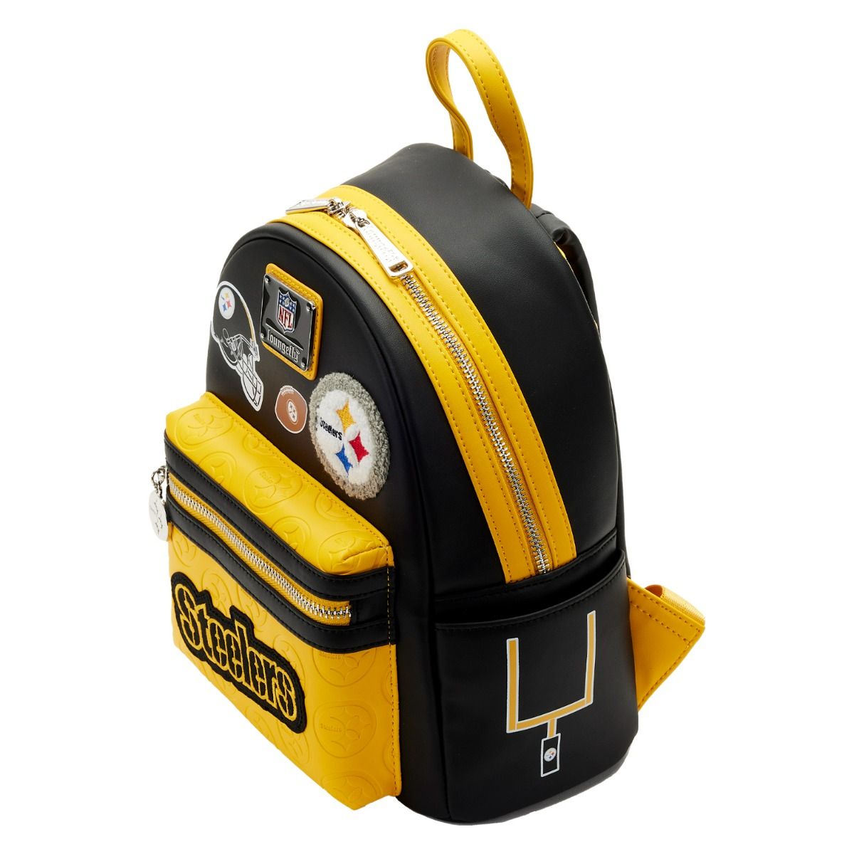 Pittsburgh Steelers Loungefly Patches Mini Backpack 4 Pittsburgh Steelers Loungefly Patches Mini Backpack