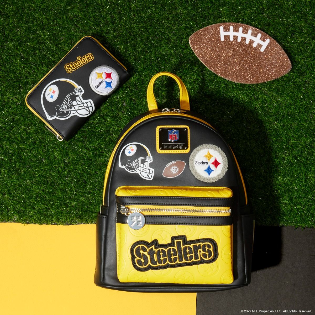 Pittsburgh Steelers Loungefly Patches Mini Backpack 8 Pittsburgh Steelers Loungefly Patches Mini Backpack
