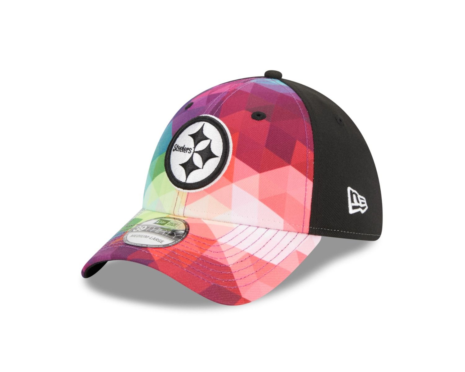 Pittsburgh Steelers New Era 39THIRTY Crucial Catch Sideline Hat