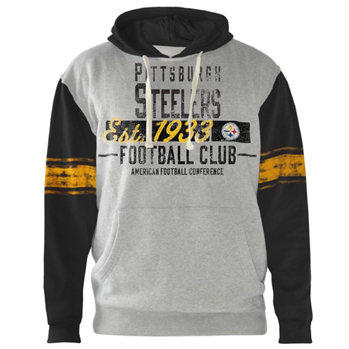 Pittsburgh Steelers Defender Grey Hoodie