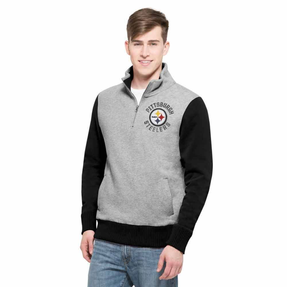 Pittsburgh Steelers '47 Coverage 1/4 Slate Grey Sweatshirt