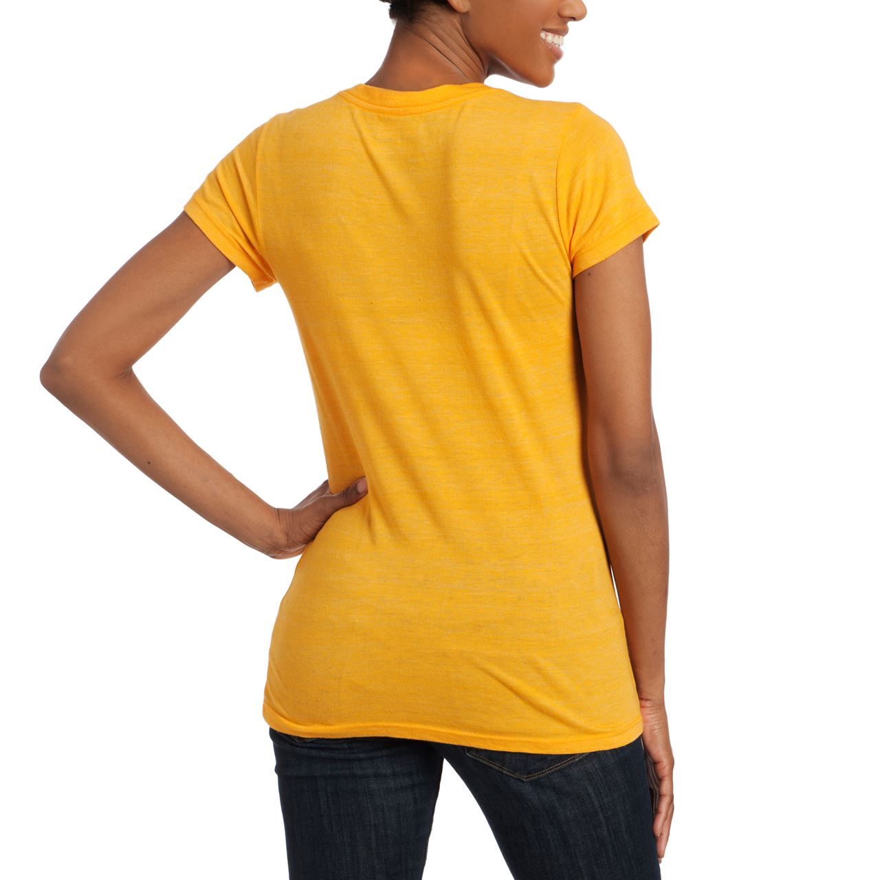 Pittsburgh Steelers Women's Got Rings Rhinestone Bling Gold Shortsleeve T-Shirt