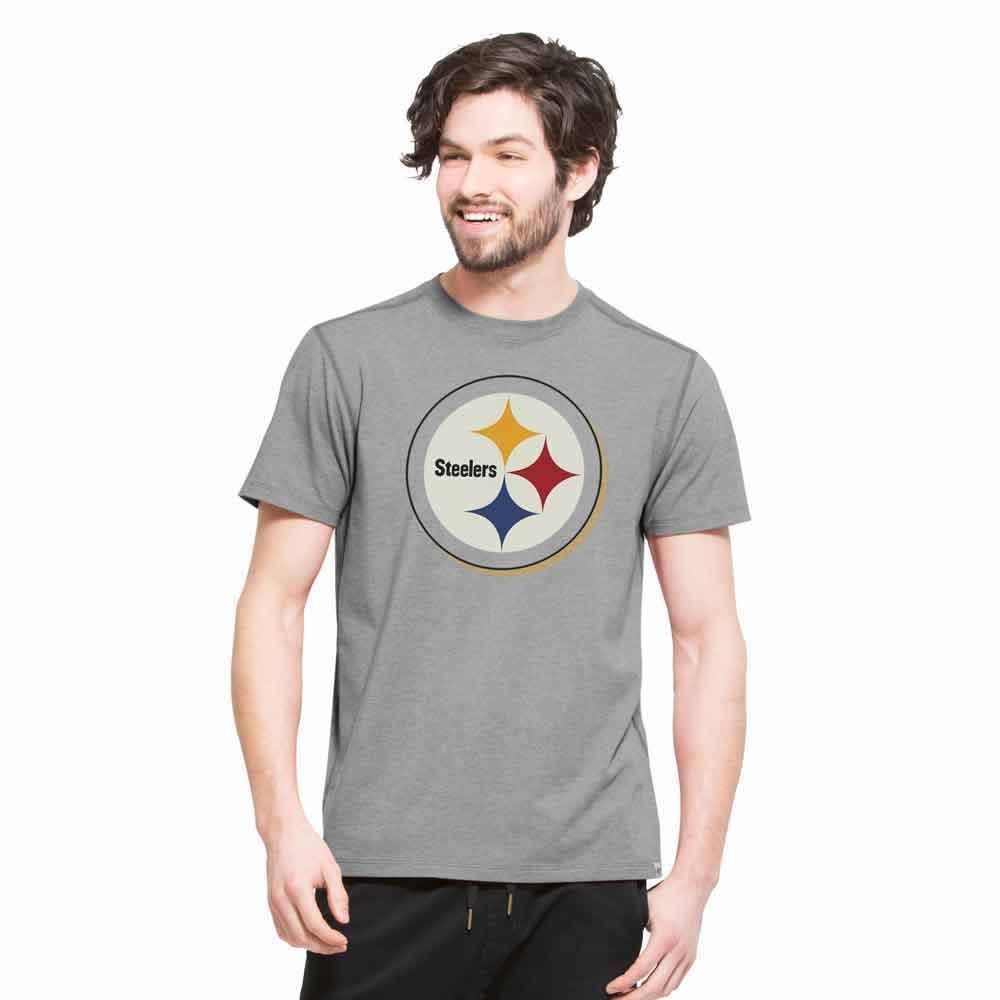 Pittsburgh Steelers '47 Grey High Point Shortsleeve T-Shirt