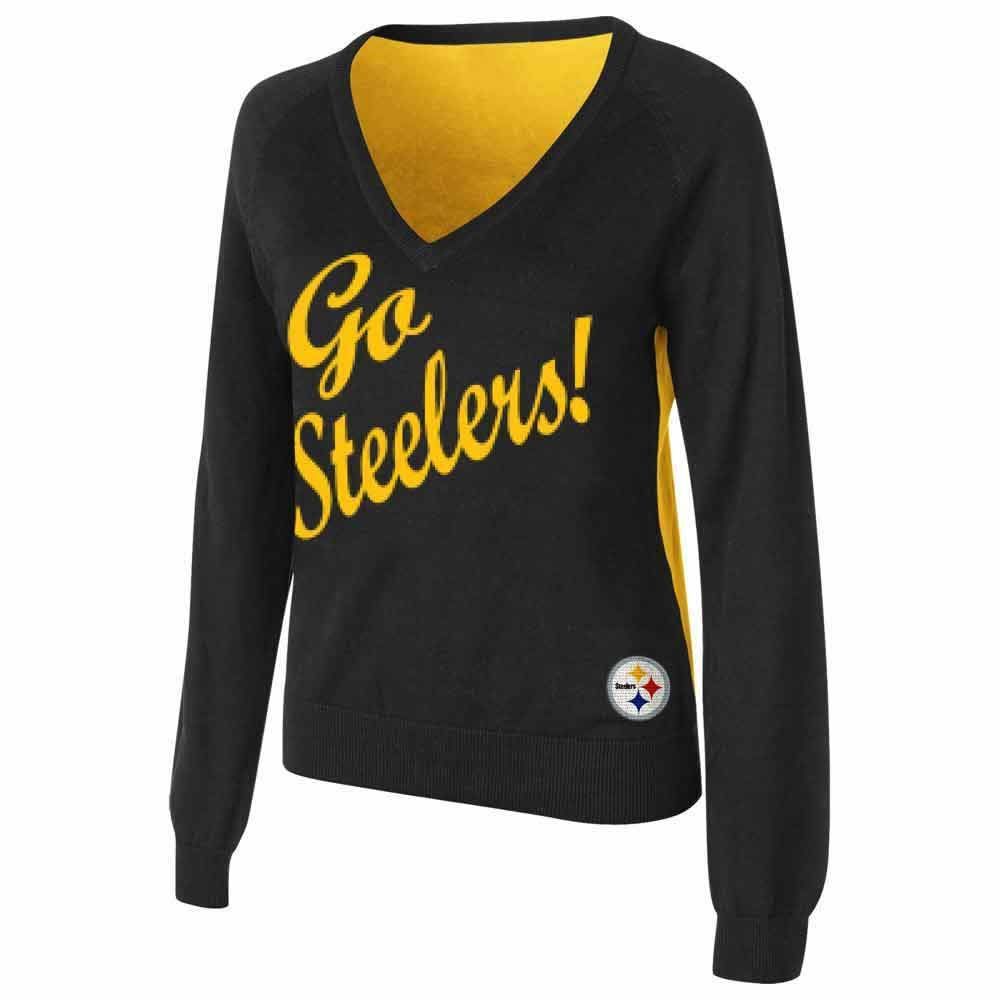 Pittsburgh Steelers Women's Black Fleece Touch MVP Sweater