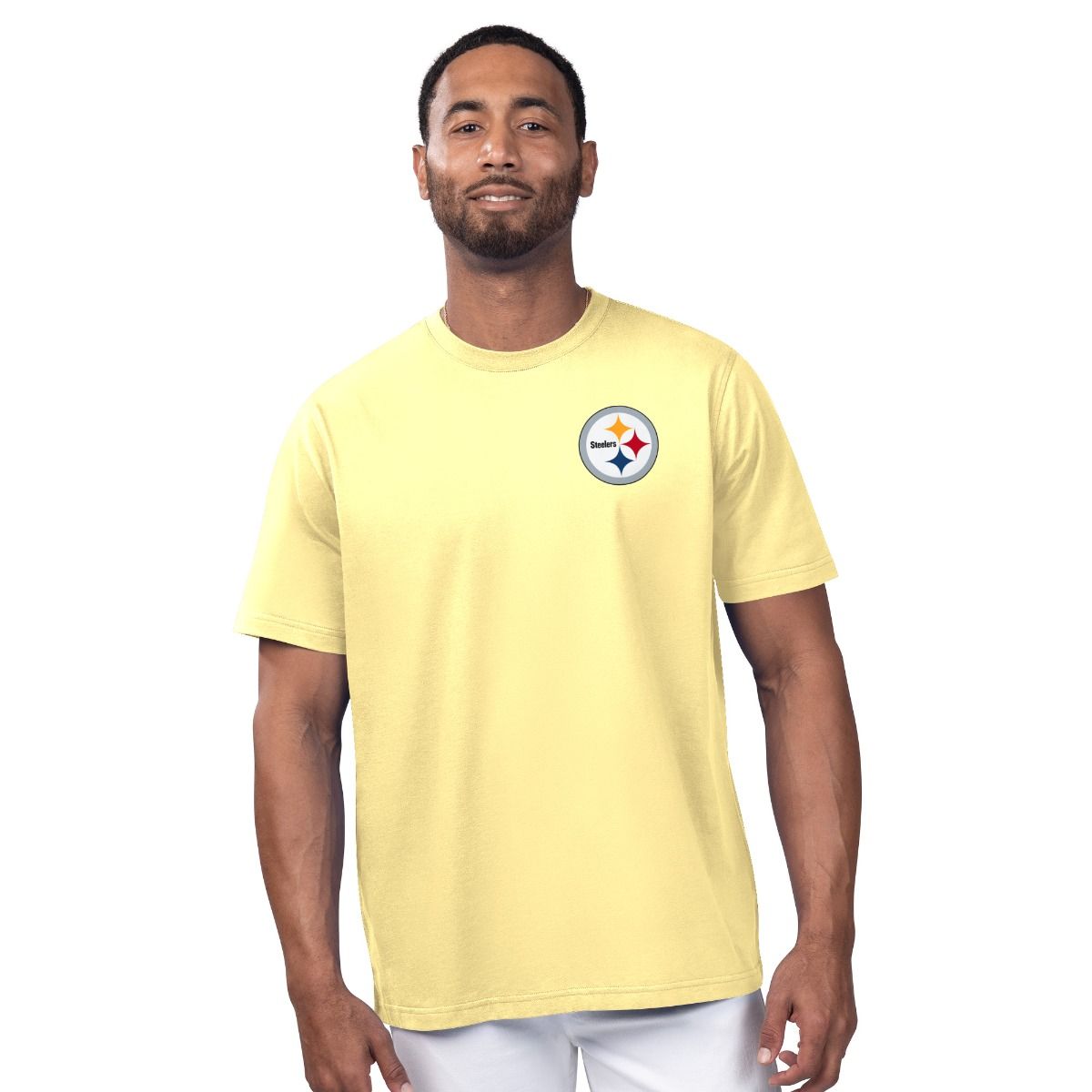Pittsburgh Steelers Men's GIII Margaritaville Gametime Short Sleeve T-Shirt