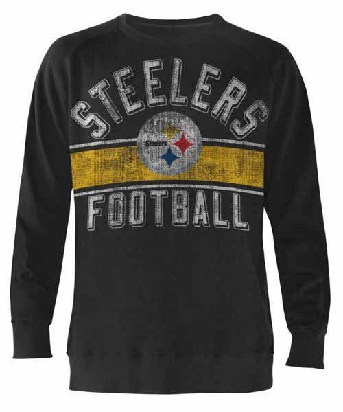 Pittsburgh Steelers Crossover Crewneck Fleece