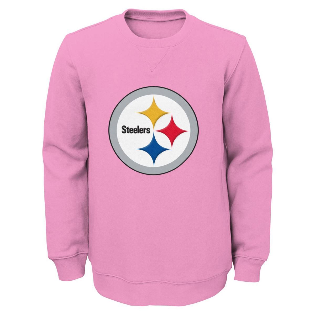 Pittsburgh Steelers Juvenile Girls Prime Pink Crew