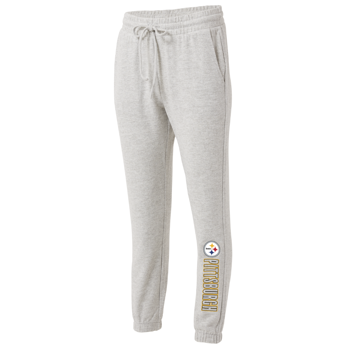Pittsburgh Steelers Women's Plus Erin Andrews Crew and Pant Fleece Lounge Set 4 Pittsburgh Steelers Women's Plus Erin Andrews Crew and Pant Fleece Lounge Set