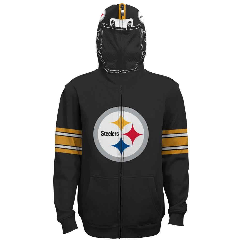 Pittsburgh Steelers Youth Helmet Full Zip Hoodie