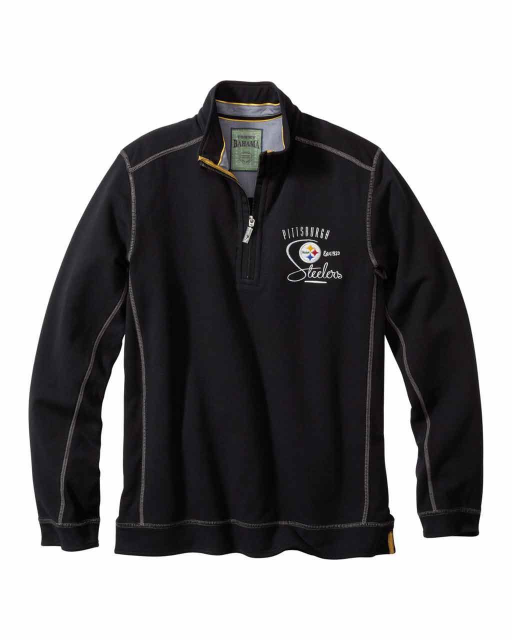 Pittsburgh Steelers Ben and Terry Black 1/4 Zip Fleece
