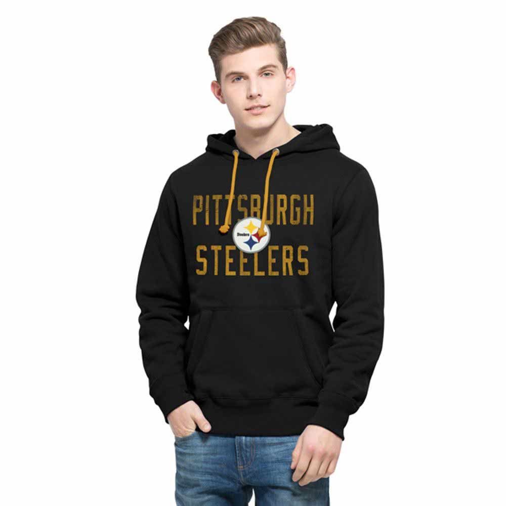 Pittsburgh Steelers '47 CROSS-CHECK Black Hoodie