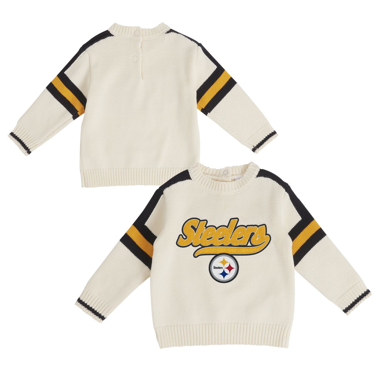 Pittsburgh Steelers Infant Chenille Varsity Sweater 3 Pittsburgh Steelers Infant Chenille Varsity Sweater
