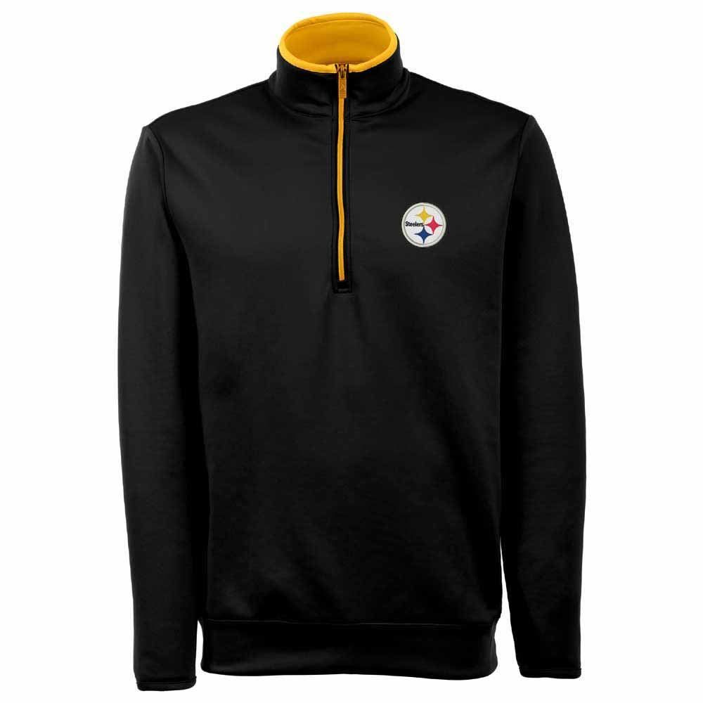 Pittsburgh Steelers Antigua Black 1/4 Zip Fleece