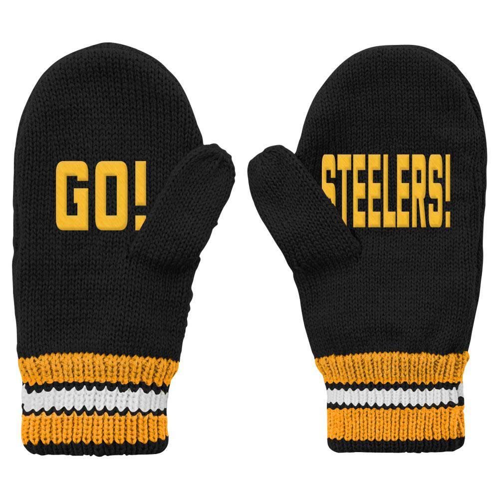 Pittsburgh Steelers Youth Go Steelers Knit Mittens