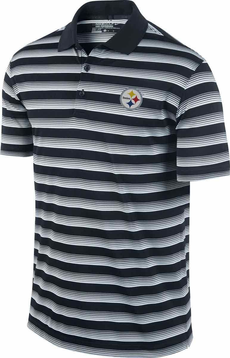 Pittsburgh Steelers Nike Golf Tech Vent Stripe Polo