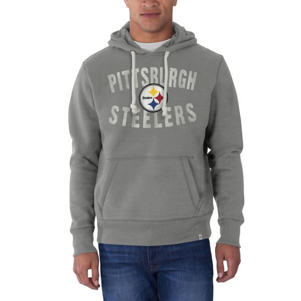 Pittsburgh Steelers '47 Crossing Pattern Grey Hoodie