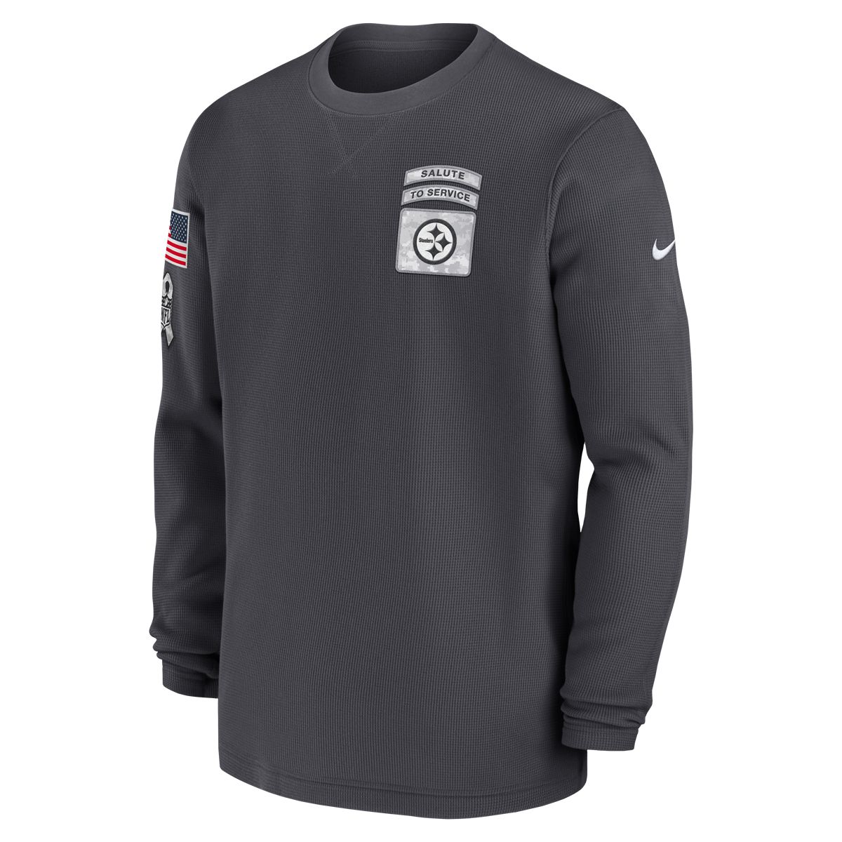 Pittsburgh Steelers Men's Nike Salute to Service Long Sleeve Crew Top