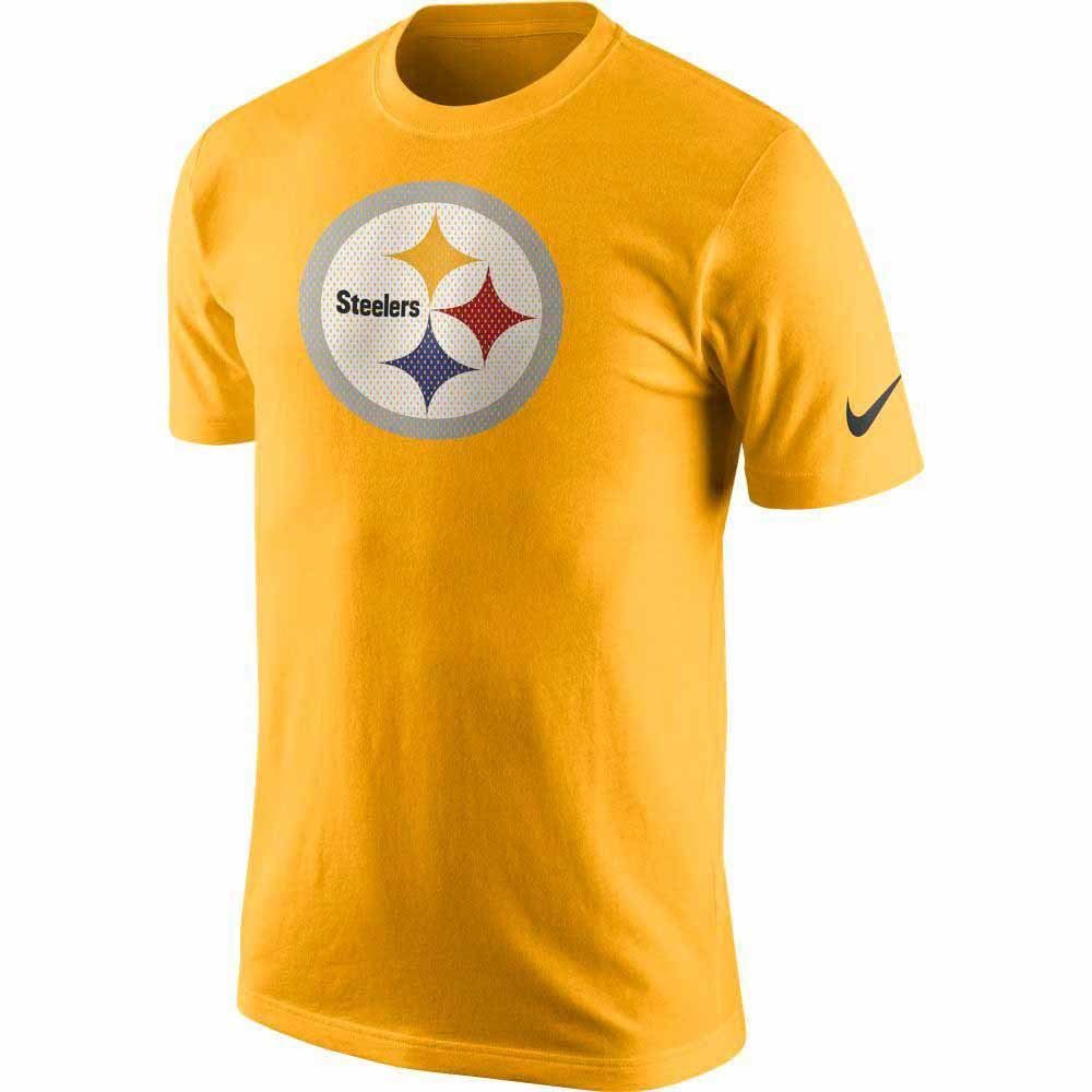 Pittsburgh Steelers Nike Logo Mesh Gold T-Shirt