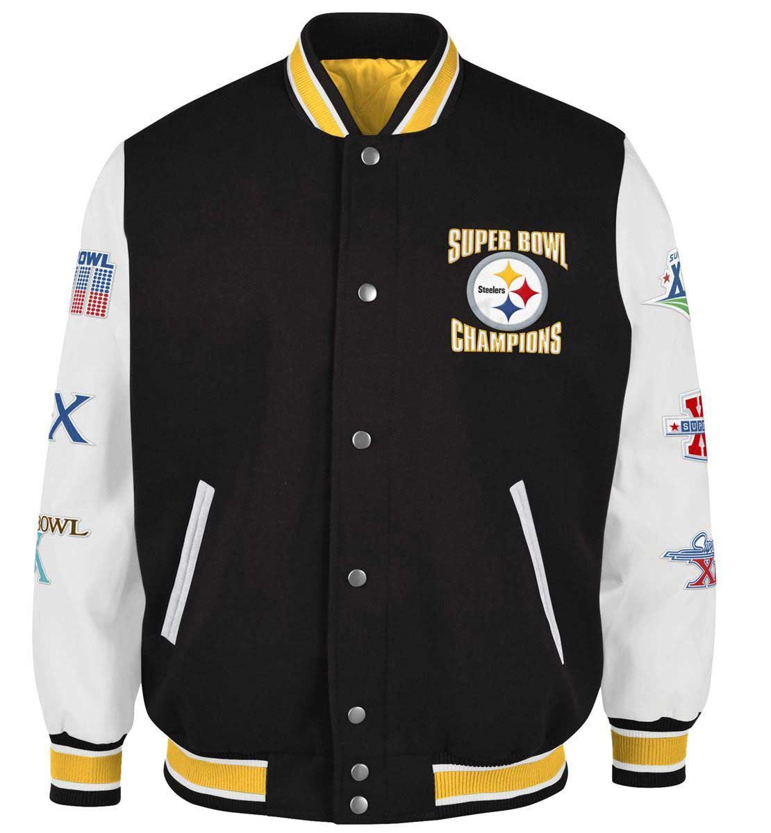 Pittsburgh Steelers 6-Time Champions Gameball Jacket
