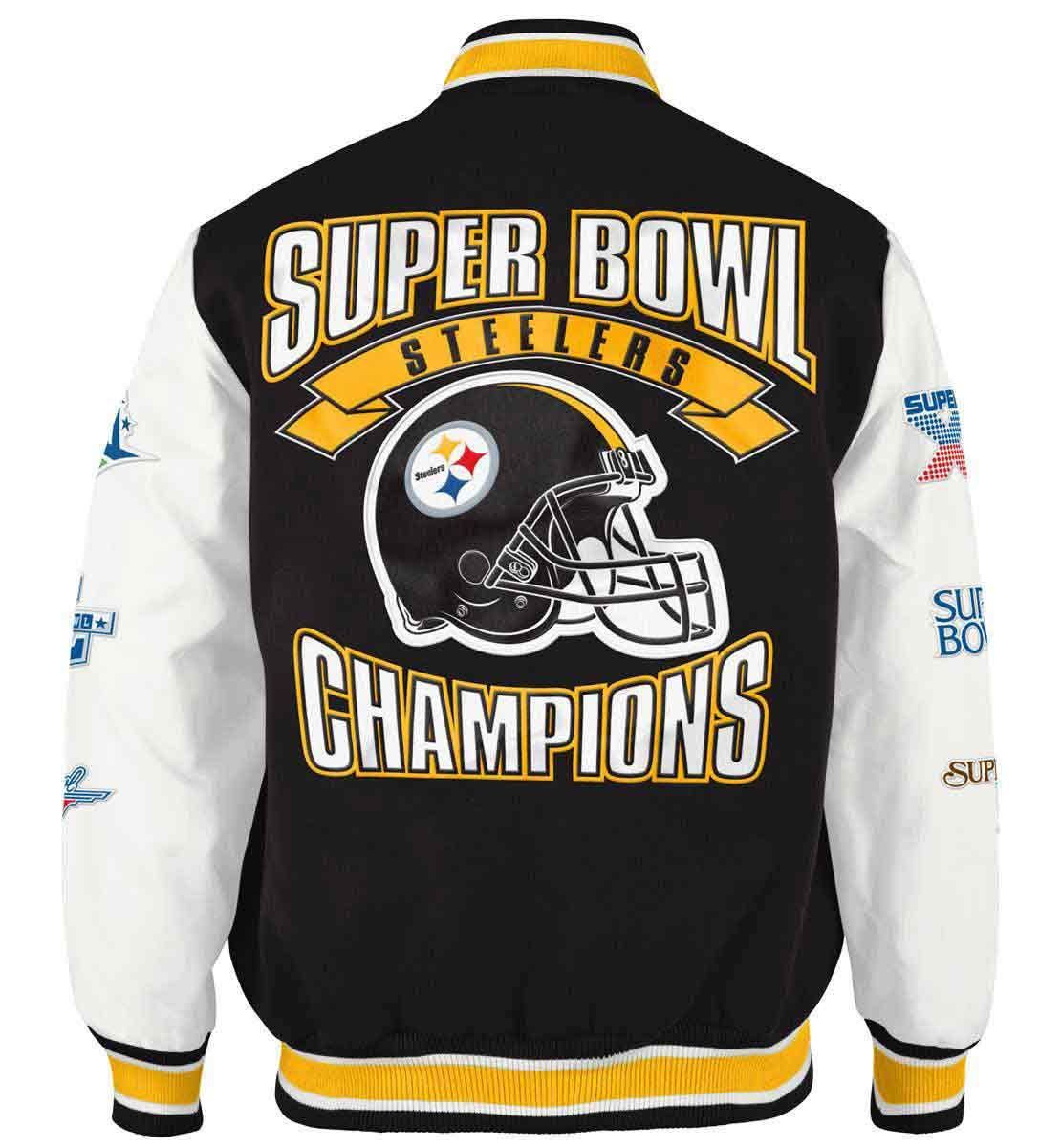 Pittsburgh Steelers 6-Time Champions Gameball Jacket