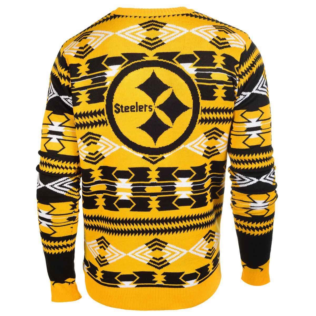 Pittsburgh Steelers Aztec Crewneck Sweater