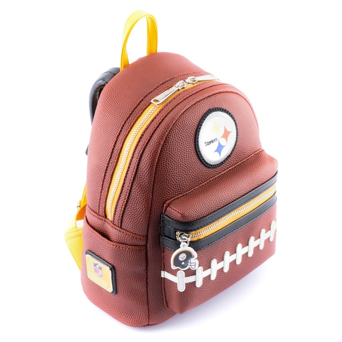 Pittsburgh Steelers Loungefly Mini Football Logo Backpack