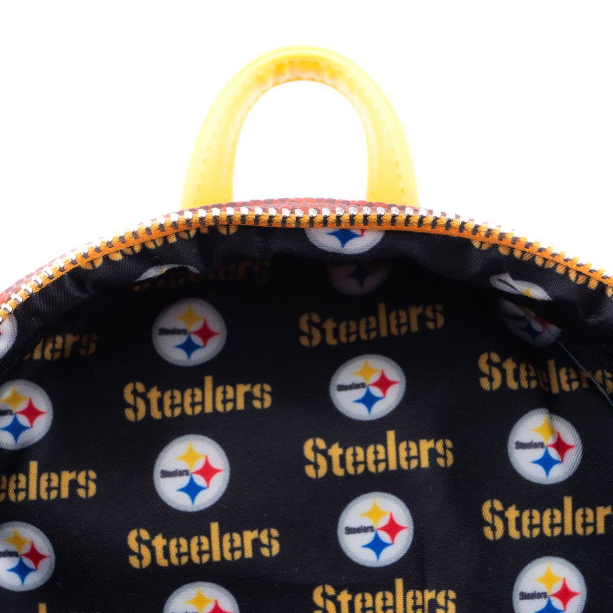 Pittsburgh Steelers Loungefly Mini Football Logo Backpack 6 Pittsburgh Steelers Loungefly Mini Football Logo Backpack