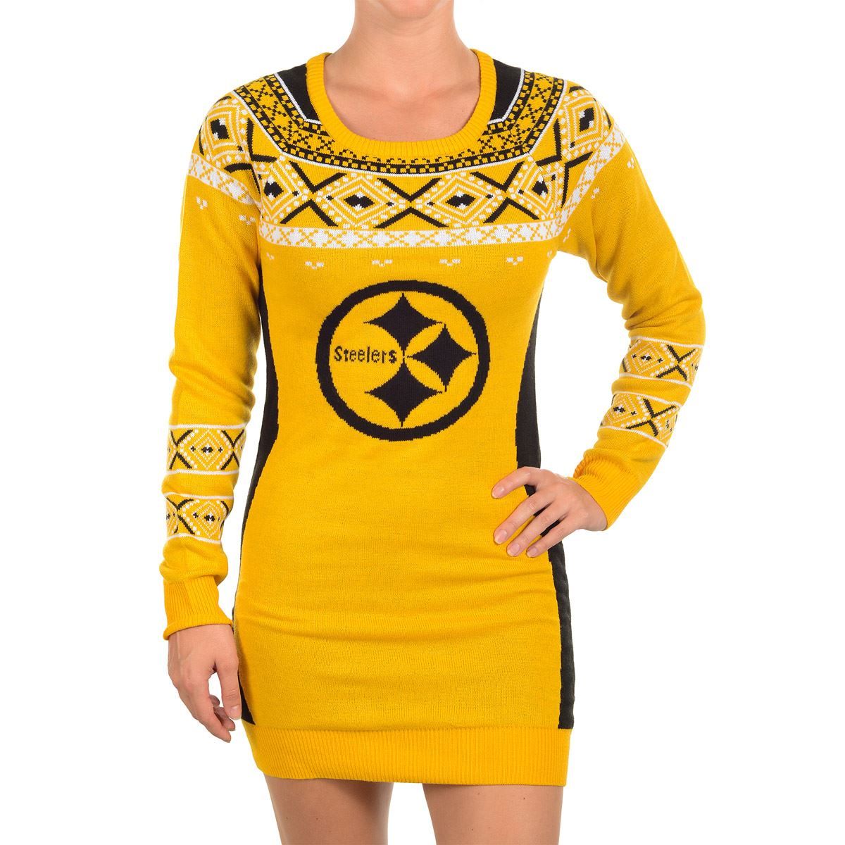 Pittsburgh Steelers Ugly Sweater Dress
