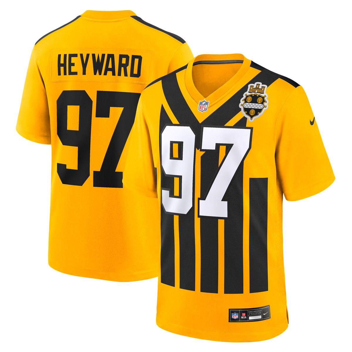 Cam Heyward #97 Men's Nike Replica '33 Throwback Jersey