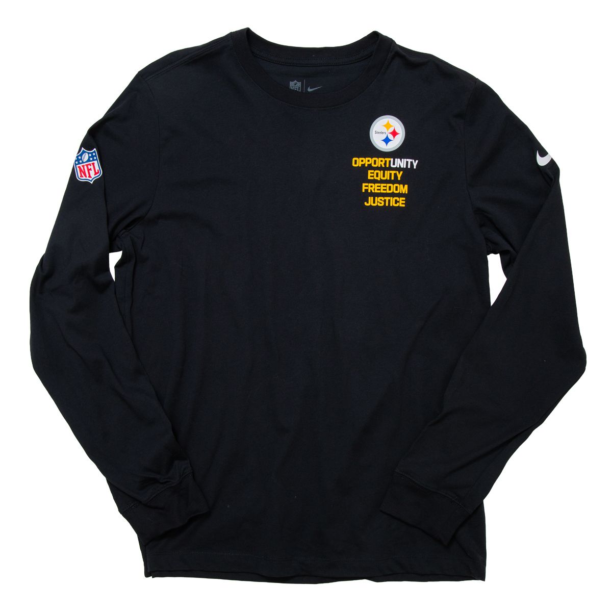 Pittsburgh Steelers Men's Nike Inspire Change Long Sleeve T-Shirt