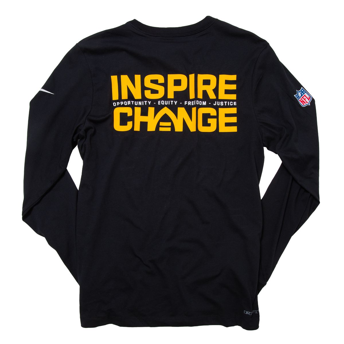 Pittsburgh Steelers Men's Nike Inspire Change Long Sleeve T-Shirt