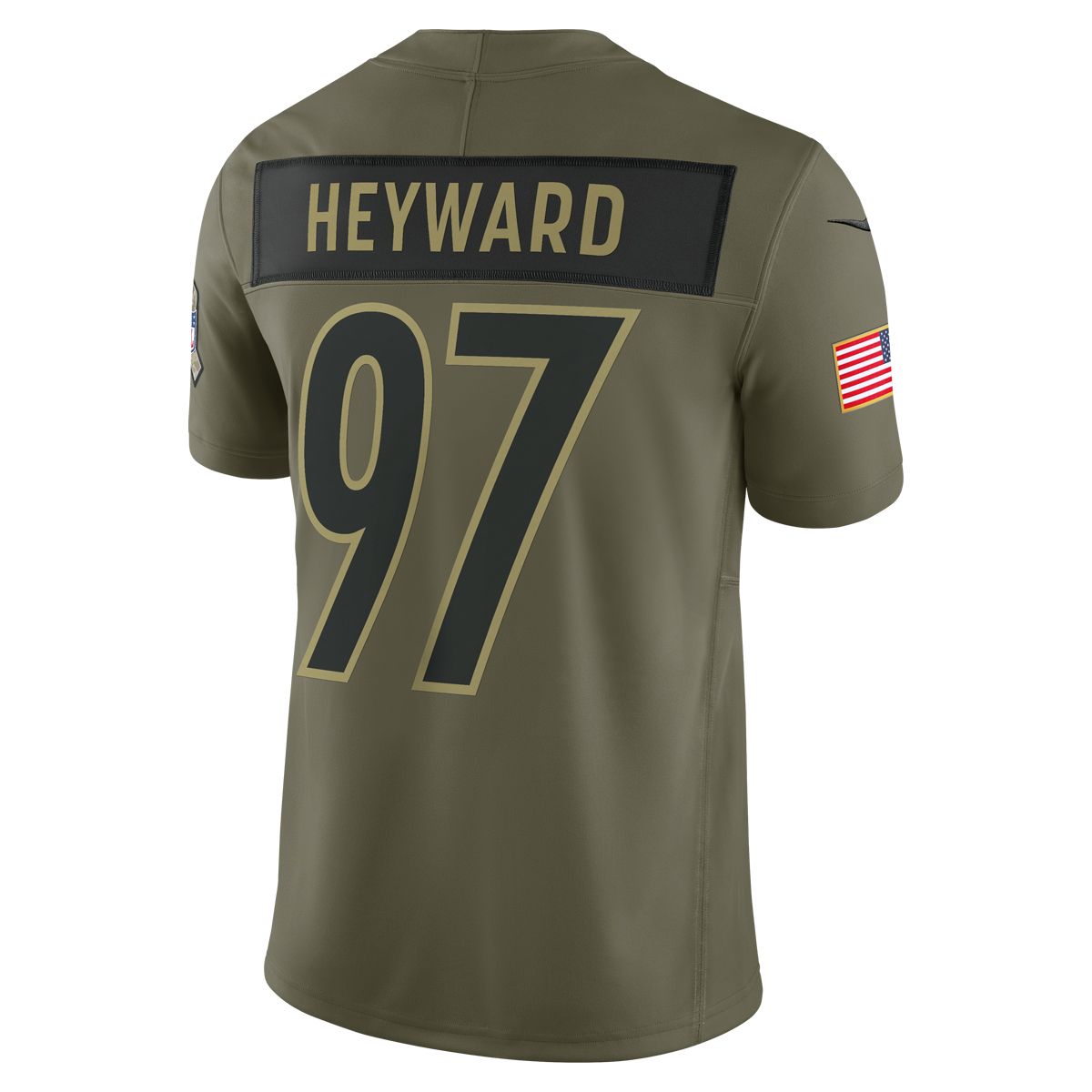 Cam Heyward #97 Men's Nike Vapor F.U.S.E. Limited Salute to Service Jersey