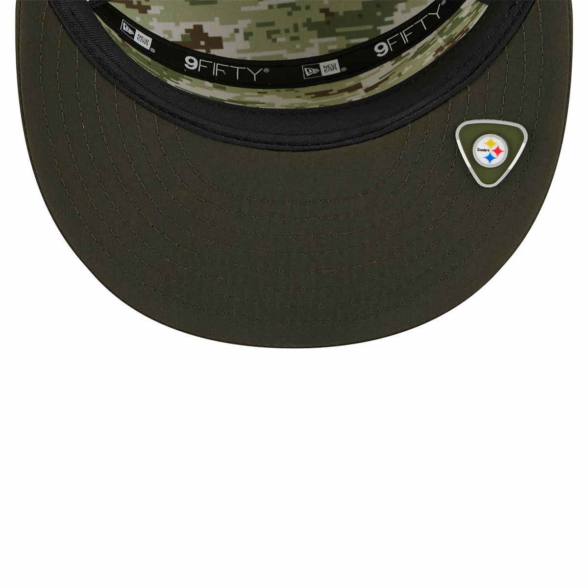 Pittsburgh Steelers New Era 9FIFTY Salute to Service Split Panel Sideline Hat 7 Pittsburgh Steelers New Era 9FIFTY Salute to Service Split Panel Sideline Hat