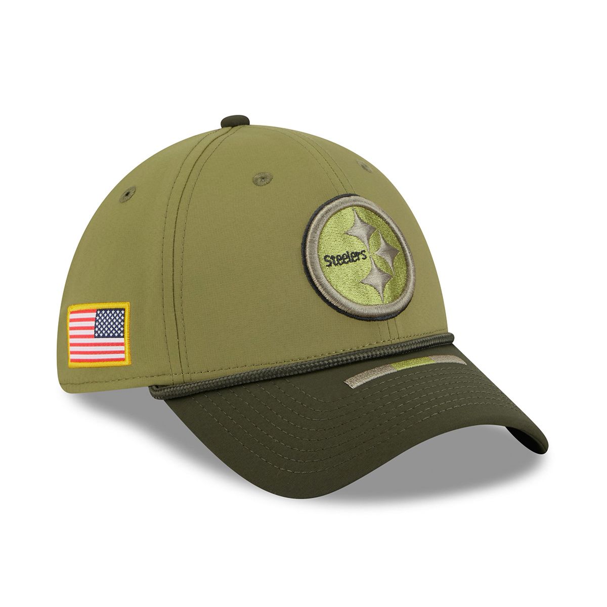 Pittsburgh Steelers New Era 39THIRTY Salute to Service Sideline Hat