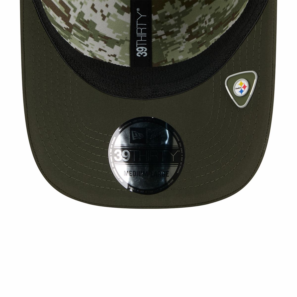 Pittsburgh Steelers New Era 39THIRTY Salute to Service Sideline Hat 7 Pittsburgh Steelers New Era 39THIRTY Salute to Service Sideline Hat