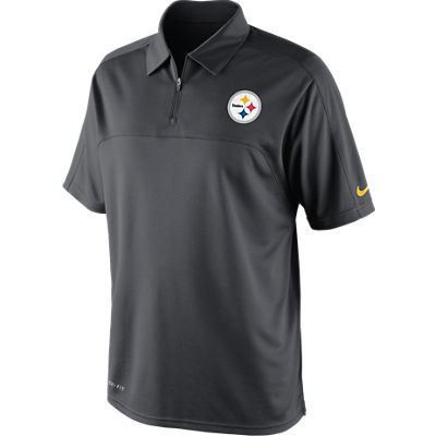 Pittsburgh Steelers Nike Coaches Conference Black Polo