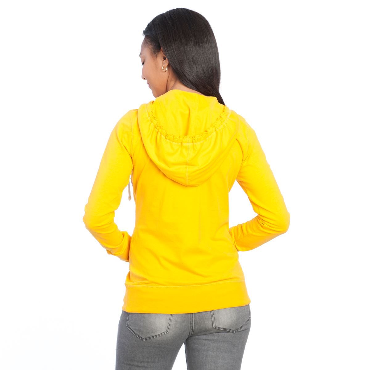 Pittsburgh Steelers Women's Gold Longsleeve 2-Deep Hood