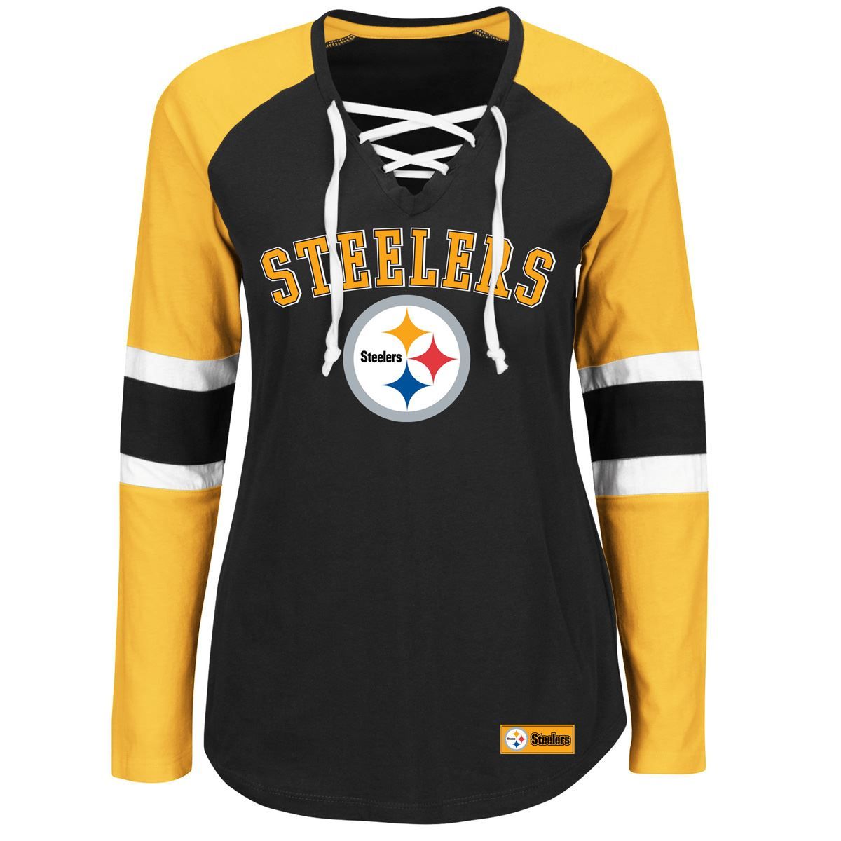 Pittsburgh Steelers Women's Plus Size Winning Style Long Sleeve T-Shirt