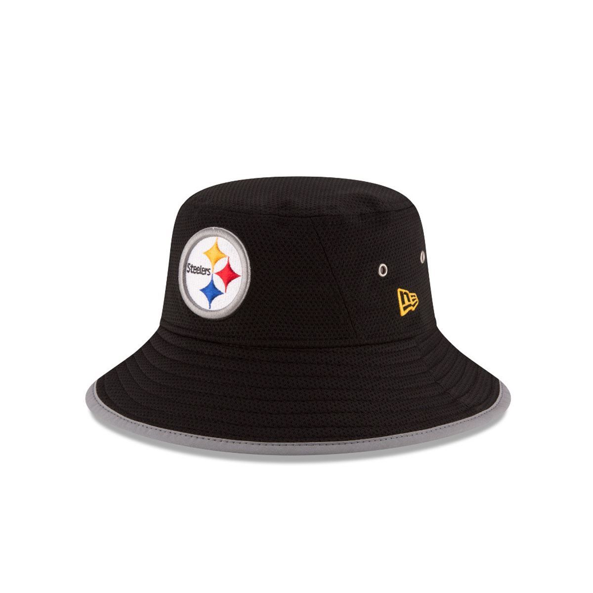Pittsburgh Steelers New Era Black Training Adult Bucket Hat