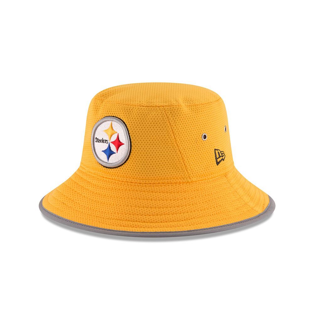 Pittsburgh Steelers New Era Gold Training Bucket Hat