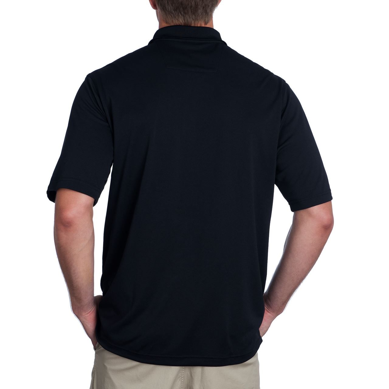 Pittsburgh Steelers Antigua Pique Xtra Lite Black Polo