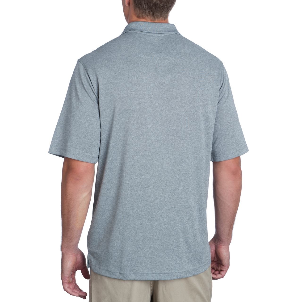 Pittsburgh Steelers Antigua Pique Xtra Lite Grey Polo