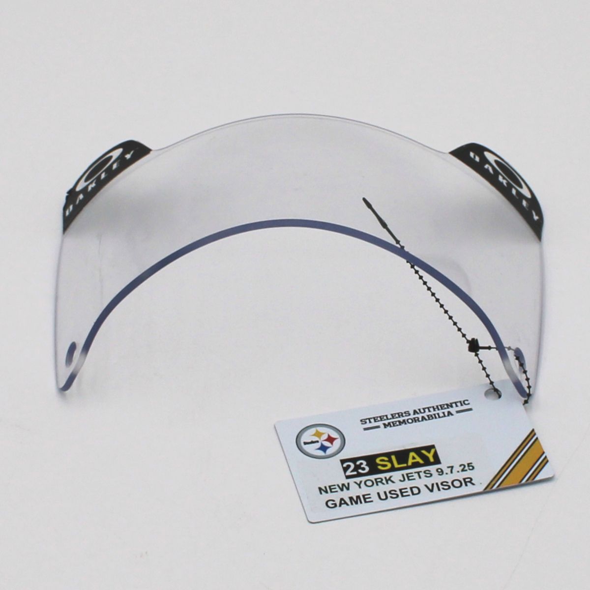 Pittsburgh Steelers #23 Darius Slay Game Used Helmet Visor vs New York Jets 9.7.25