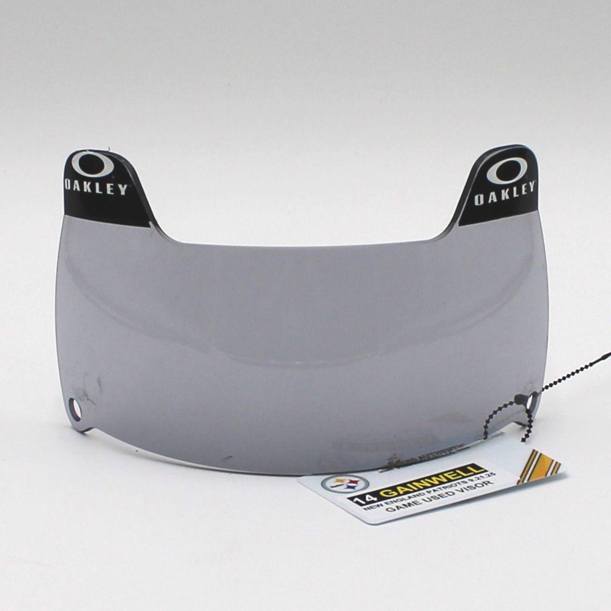 Pittsburgh Steelers #14 Kenneth Gainwell Game Used Helmet Visor vs New England Patriots 9.21.25