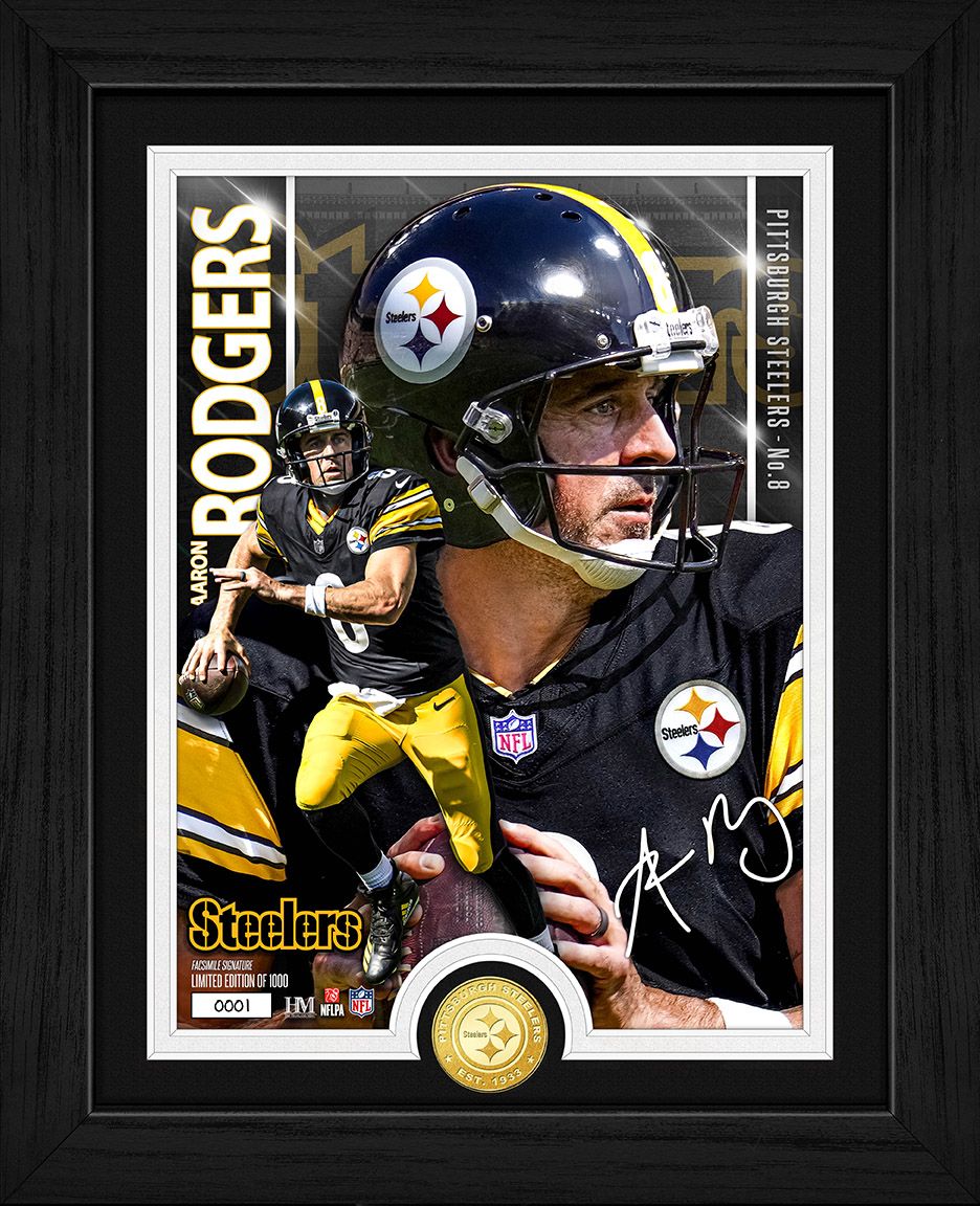 Pittsburgh Steelers Aaron Rodgers Artist Proof Coin Photo Mint